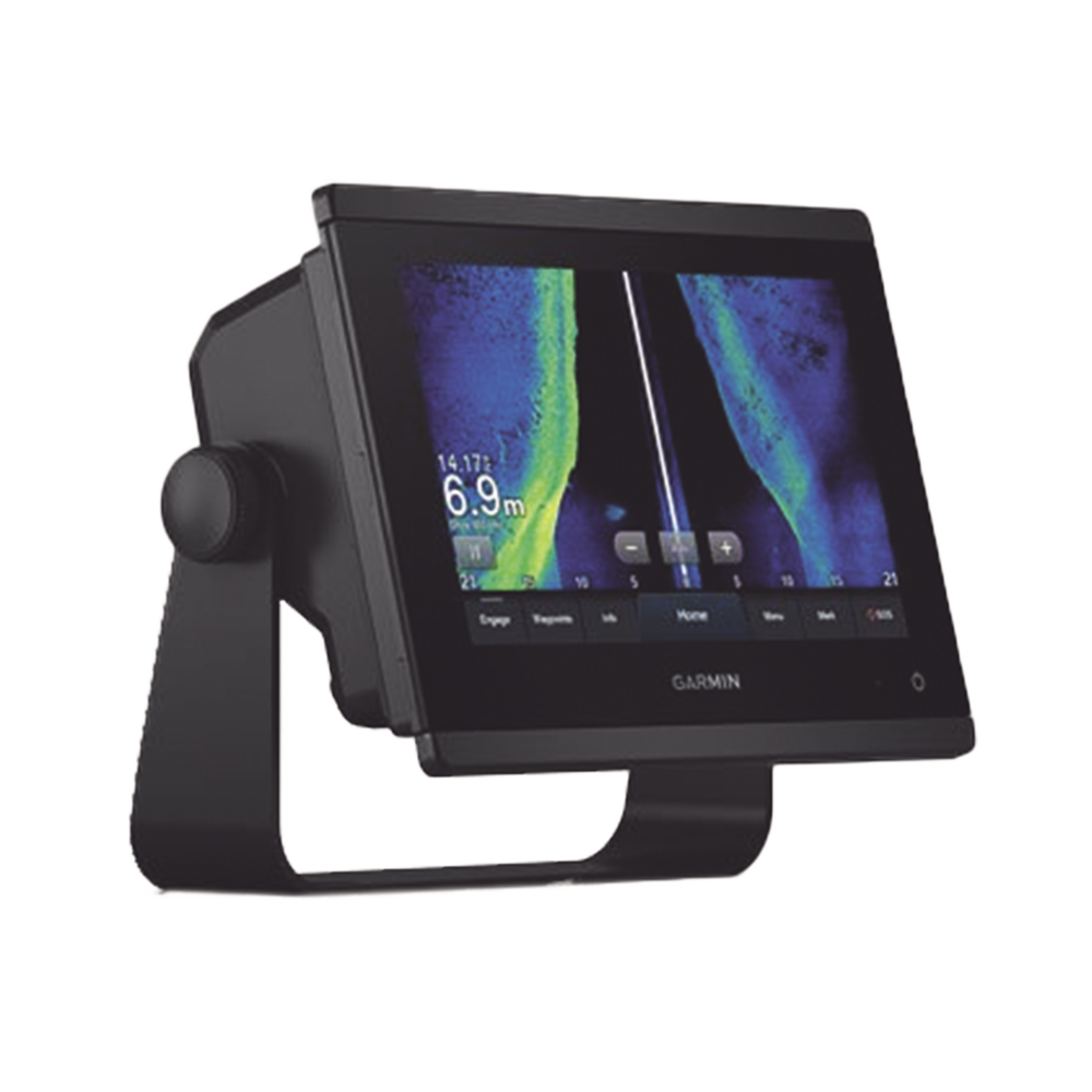 Plotter de Navegación GPSMAP 723xsv / Pantalla Táctil WSVGA 7" / Resolución 1024x600 / Compatible con GPS, GLONASS y Galileo / Receptor de Alta Sensibilidad 10 Hz / Compatible con NMEA 2000 y NMEA 0183 / Sonda CHIRP Integrada /