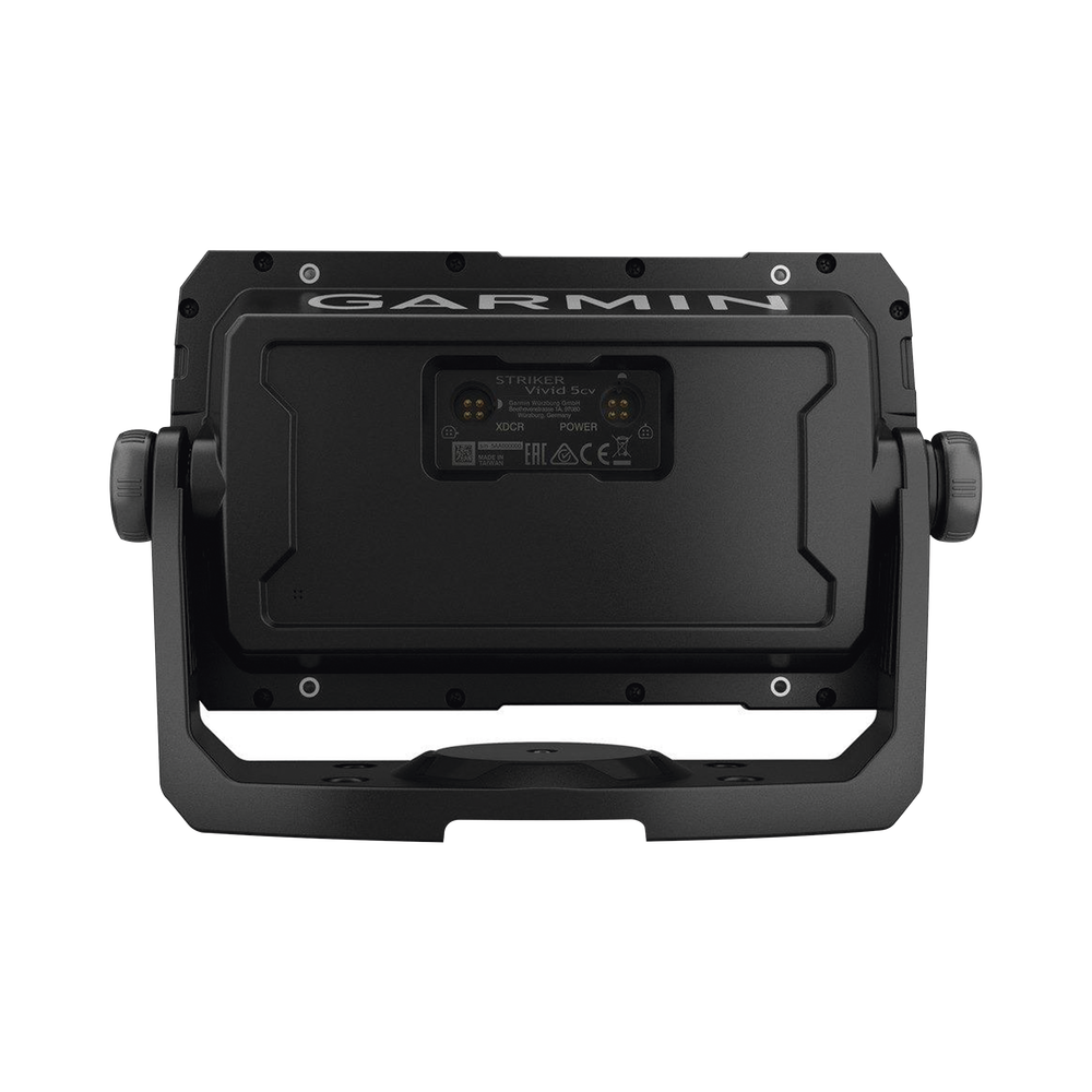 Fishfinder STRIKER™ Vivid 5cv / Pantalla WVGA a Color 5.0" / Resolución 800x480 píxeles / Receptor GPS Integrado / Sonda Tradicional Frecuencia Dual / ClearVü / Potencia de Transmisión 500 W (RMS) / IPX7 / Quickdraw Co