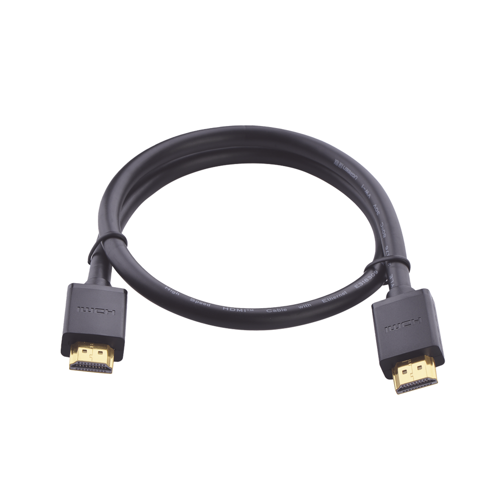Cable HDMI 2.0 4K@60Hz | 1 Metro (3.28 Pies) | HDR | 3D | HEC (Canal Ethernet HDMI) | ARC (Canal de Retorno de Audio | Color Profundo de 48 Bits | Audio de 32 Canales | HDCP | Dolby True HD 7.1 | 18 Gbps | Múltiple Blindaje | Calidad Premium.