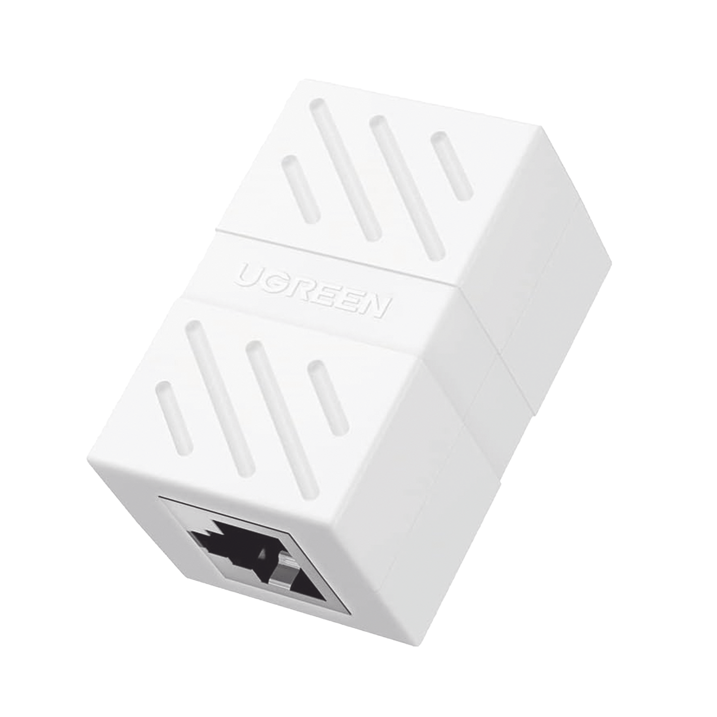Acoplador (Extensor de Cable Ethernet RJ45 a RJ45) | 1000Mbps | Compatibilidad con Cat7 Cat6A Cat6 Cat5e | Compatible con POE | Ignífugo | ABS | Color Blanco