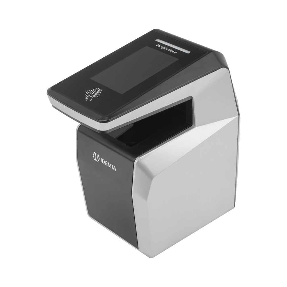 Lector de huella MorphoWave Compact / lector Multiformato MIFare, DESFire, Prox HID, ICLASS/ QR/ IP65 / PoE