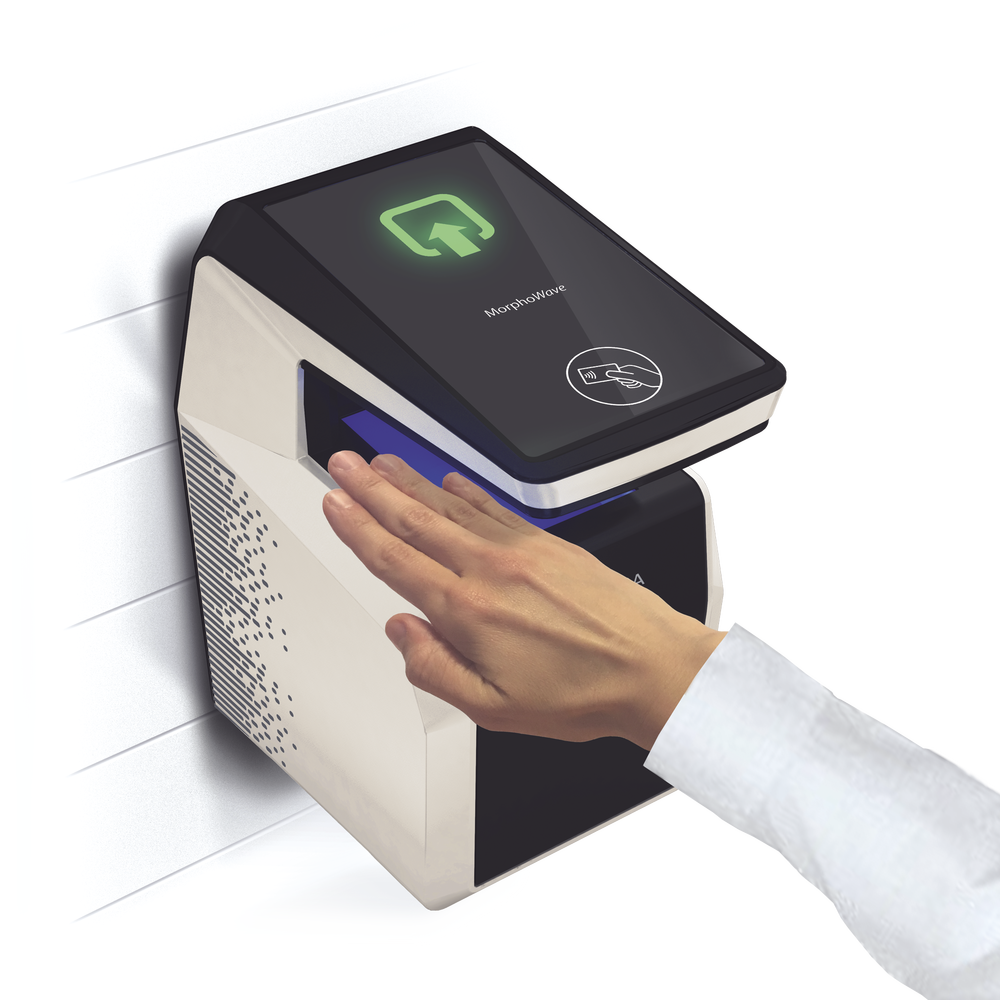 Lector de huella MorphoWave Compact / lector Prox/iClasss/Mifare/Desfire card reader.