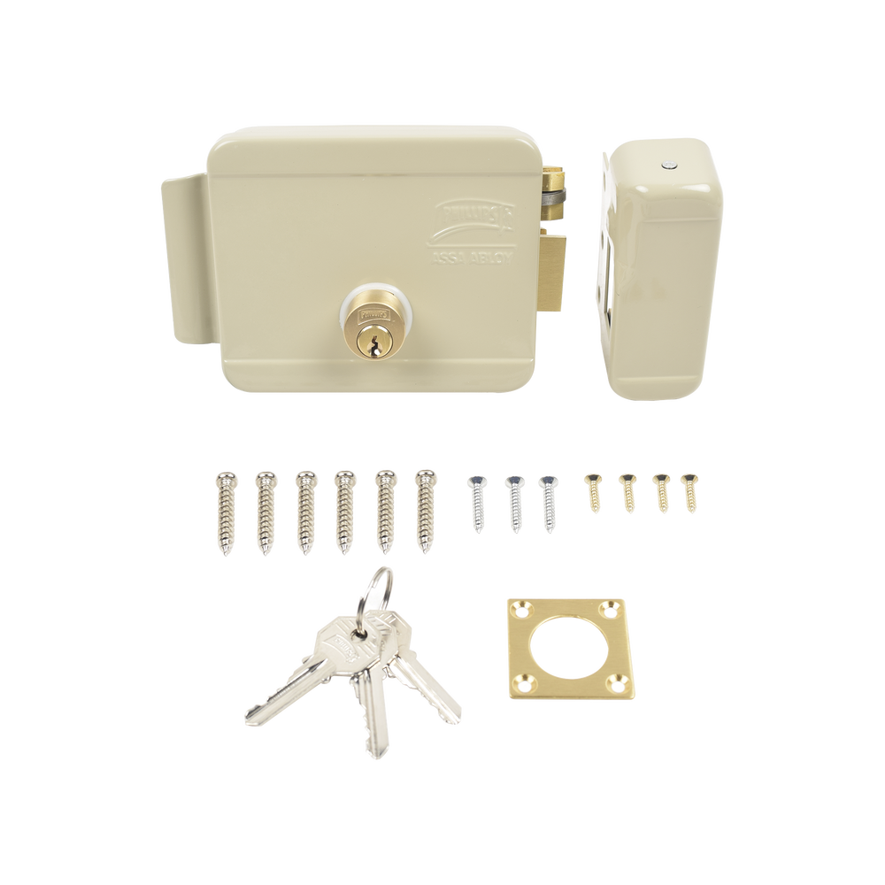 Cerradura Eléctrica / Incluye Llave / Derecha / Exterior
