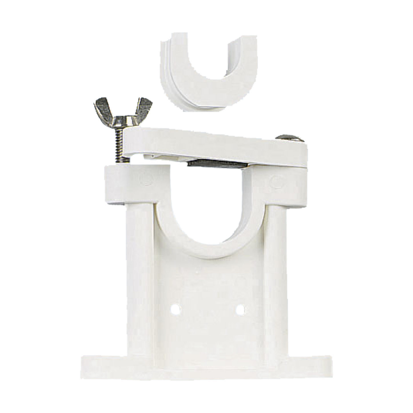 Soporte para antenas de 1 1/2 ", 1 1/8" y 1" de diametro, utilizando el adaptador incluido.