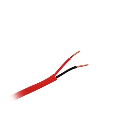 Carrete de Alambre 305 Metros (1000 Pies) / 2 x 16 AWG / Riser / Color Rojo / Tipo FPLR, CL3R, (UL) FT4 / Para Aplicaciones en Sistemas de Detección de Incendio y Sistemas de Evacuación