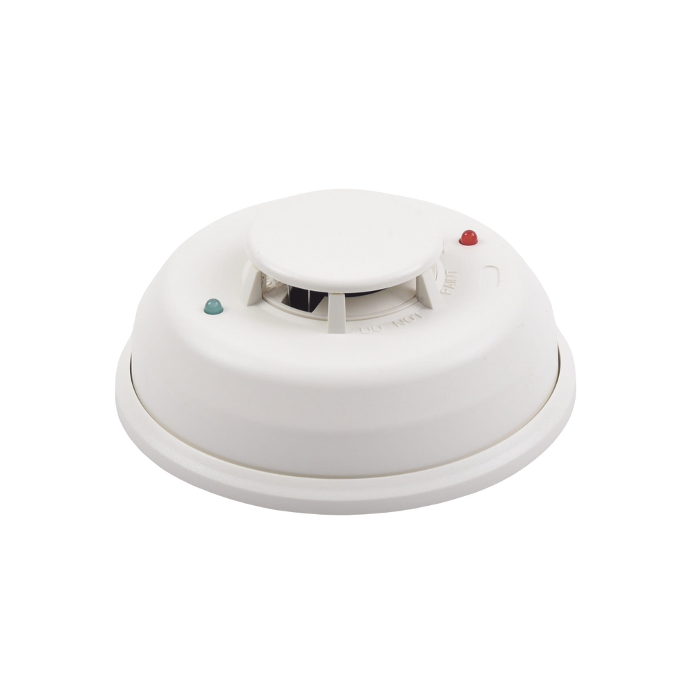 Detector Fotoelectrico de Humo de 4 Hilos con Relevador y Sensor de Temperatura, Serie i3