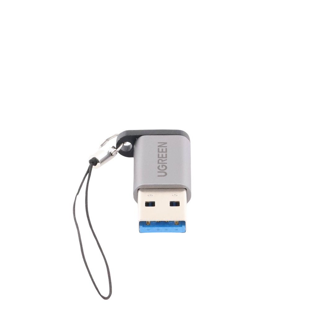 Adaptador USB 3.0 Macho a USB-C 3.1 Tipo C Hembra |Carga y Sincronización de Datos | Admite Corriente de 3A | Transferencia de hasta 5 Gbps | Amplia Compatibilidad | Chip VL160 | Caja de Aluminio | Color Gris