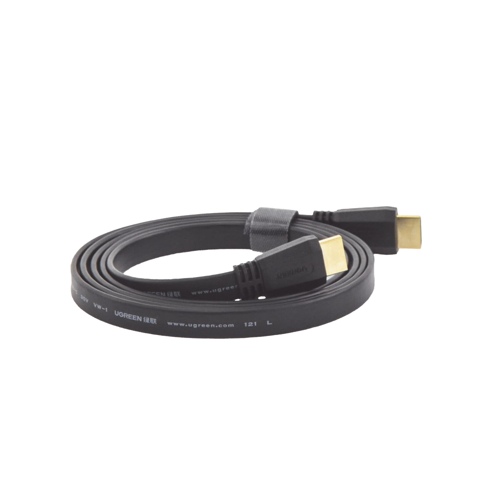 Cable HDMI 2.0 Plano de 1.5 Metros (4.92 Pies) / 4K@60Hz / HDR / 3D / HEC (Canal Ethernet HDMI) / ARC (Canal de Retorno de Audio / Color Profundo de 48 Bits / Audio de 32 Canales / HDCP / Audio Dolby True HD 7.1 / 18 Gbps / EstaÑado y Triple Blindaje / A