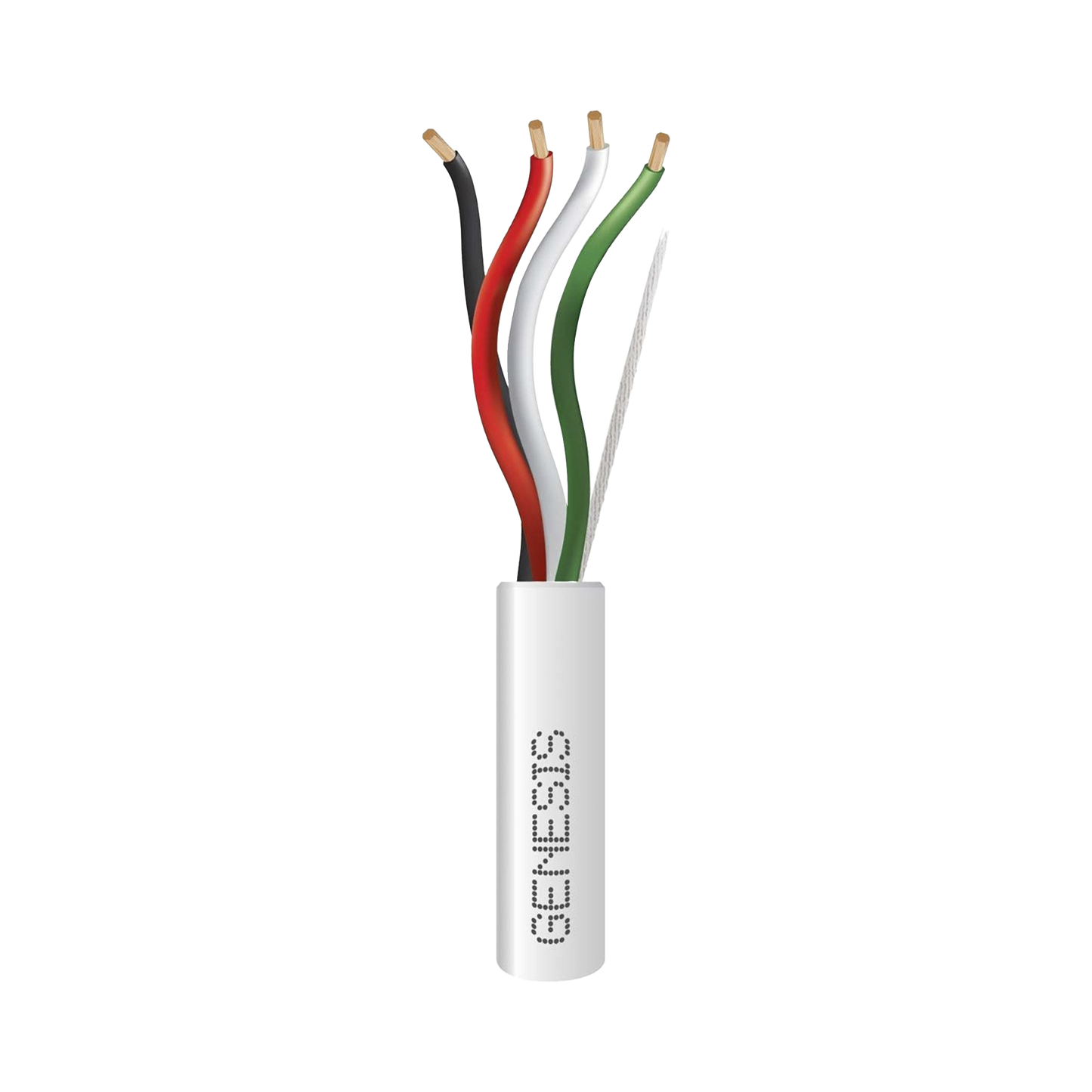 Bobina de 152 Metros / Cable de Cobre / 4 x 14 AWG / Tipo Audio CMR, CL2R, FT4 / Color Blanco / Para Aplicaciones en Audio / AUDACIOUS