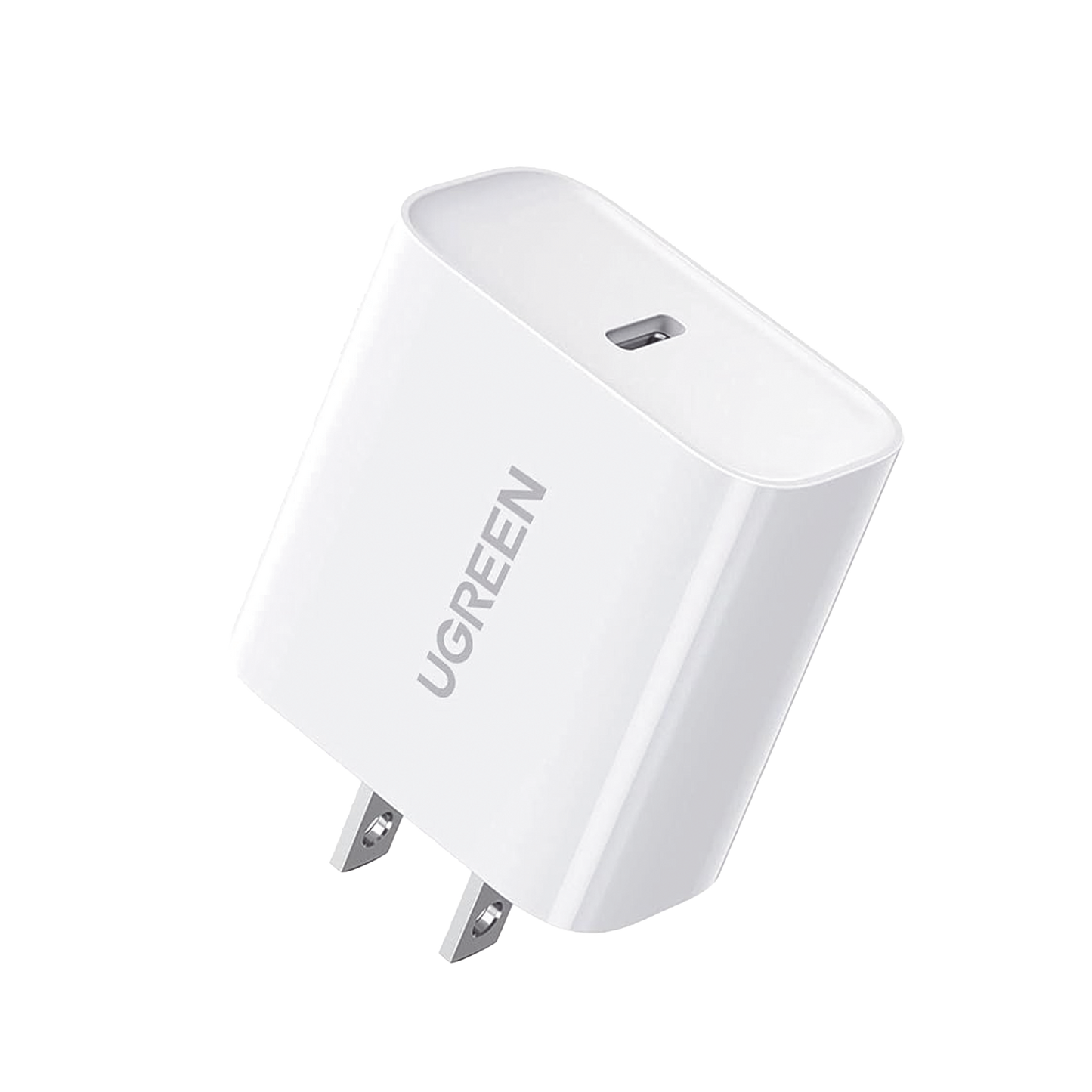 Cargador USB-C de 20W | 1 USB-C de Carga Rápida | QC4.0+ | PD3.0 | PPS | BC1.2| Carga Inteligente | Chip PWM | Múltiple Protección | Mayor Eficiencia Energética | Tamaño Compacto | Carcasa Ignifuga | Color Blanco.