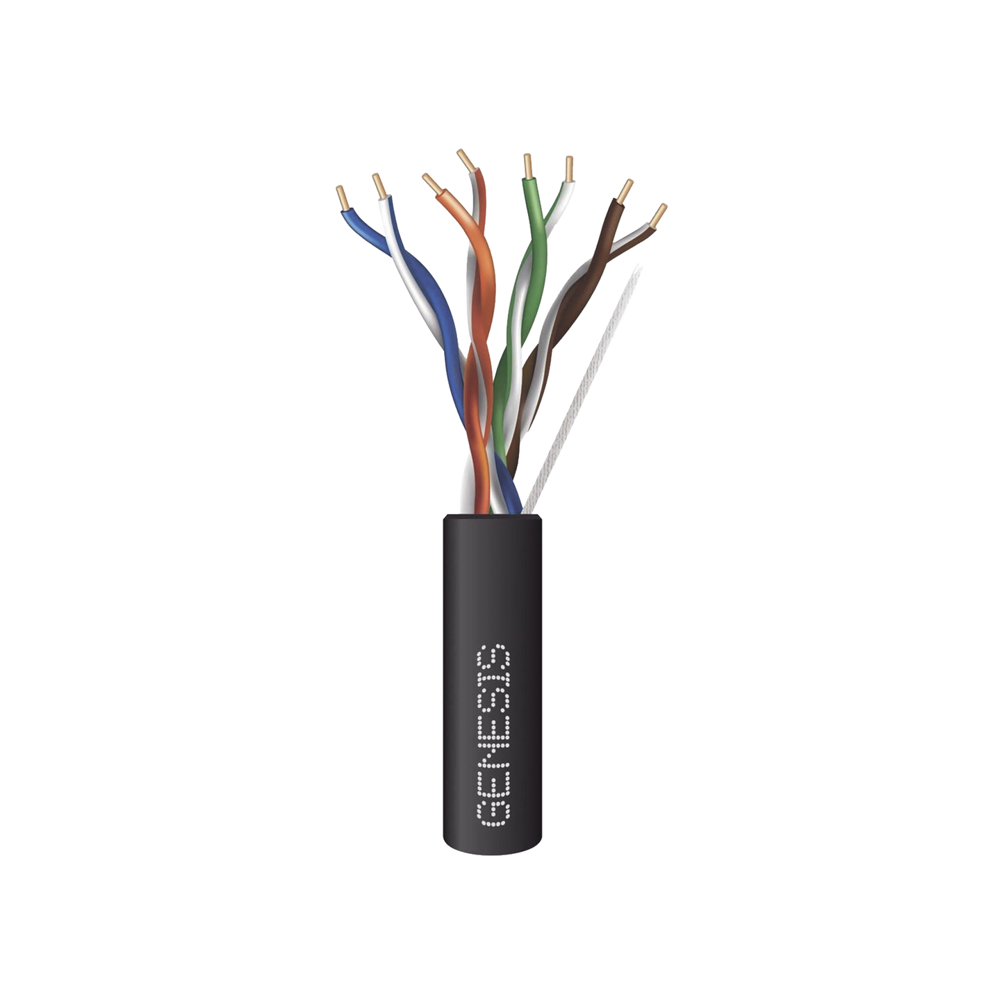 Bobina de Cable de 305 Metros (1000 Pies) / UTP Cat6 PLENUM / Color Negro / UL, CMP SPNLS / Probado a 350 MHz / Aplicaciones de CCTV / Redes de Datos / IP Megapixel / Control RS485