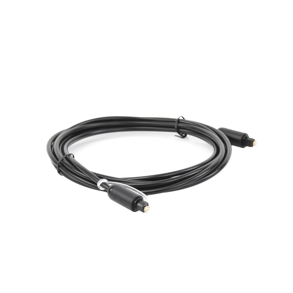 Cable Óptico Toslink (S/PDIF) de Alta Calidad para Audio Digital / 3 Metros (9.84 Pies) / Tapa de Protección / Dolby 7.1 Canales / Diseño Durable / Plug & Play / Color Negro