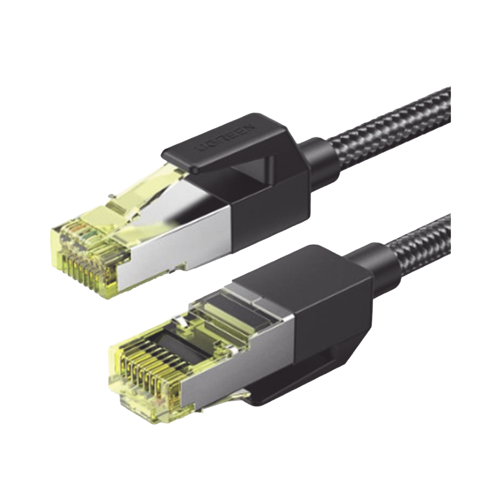 Cable Ethernet Cat7 CLASS F/FTP Redondo con Malla de Nylon 1 Metro (3.28 Pies)