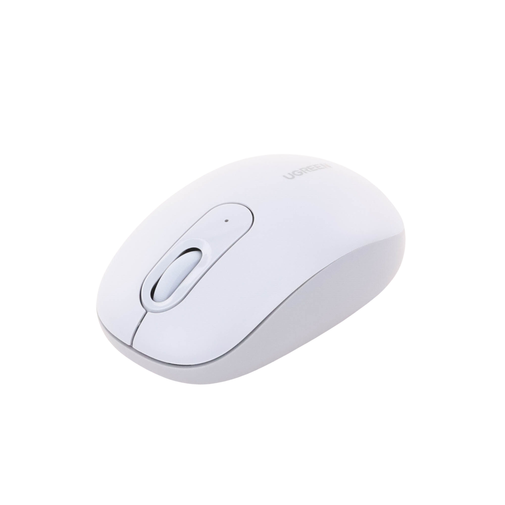 Mouse Inalámbrico 2.4G 800/1200/1600/2400 DPI | Función de 3 botones | Alcance 10m | Silencioso | Ergonómico | Anti-caída y Anti-interferencias | Batería Alcalina AA incluida | Color Dusty Blue.