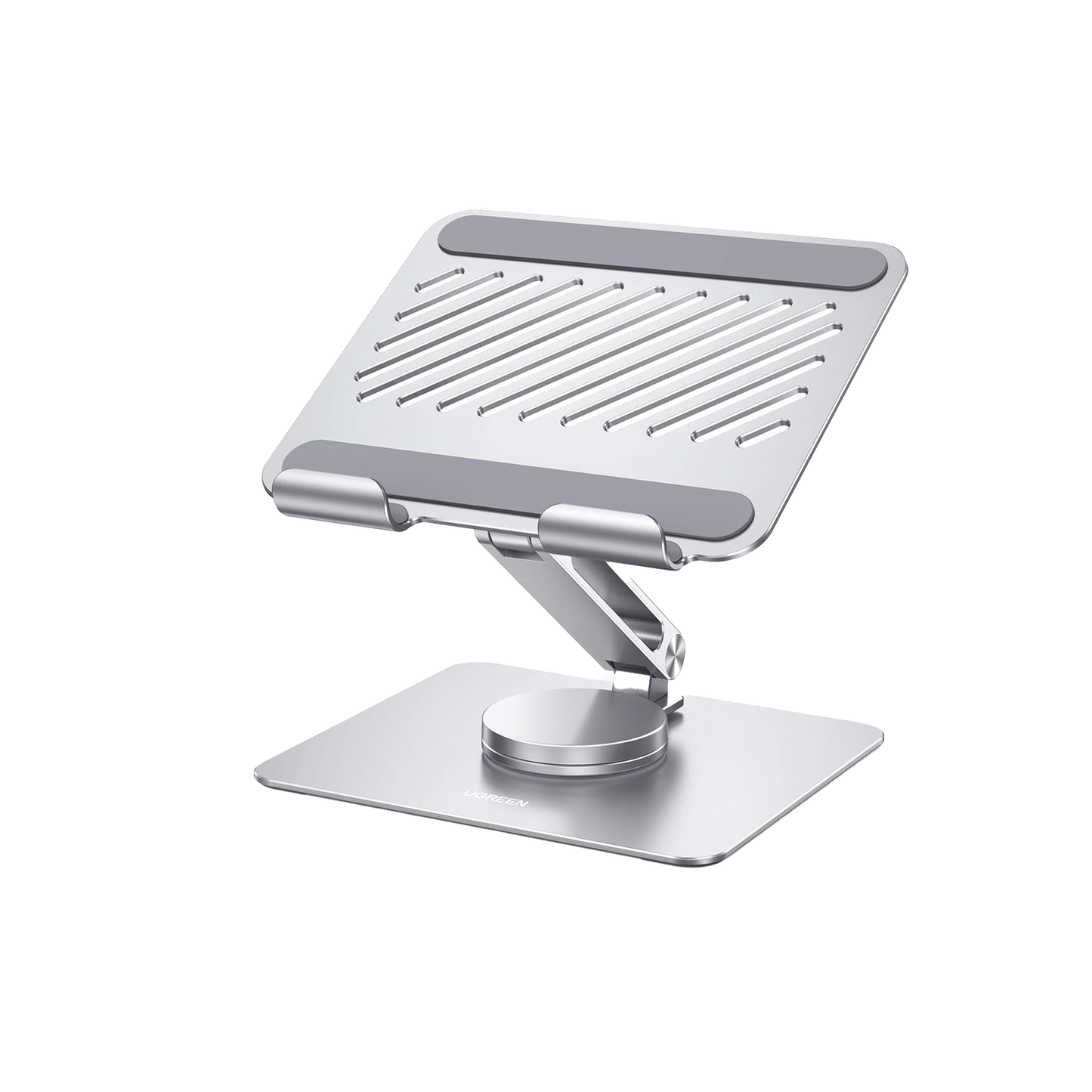 Soporte de Aluminio para IPad | Giratorio de 360° | Altura Ajustable | Excelente Estabilidad | Ajuste Multi Angulo | Diseño Ergonómico | Plegable y Portátil | Soporta IPad o Tablet de 4.7 a 12.9'' | Protecciones de Silicona | Alum