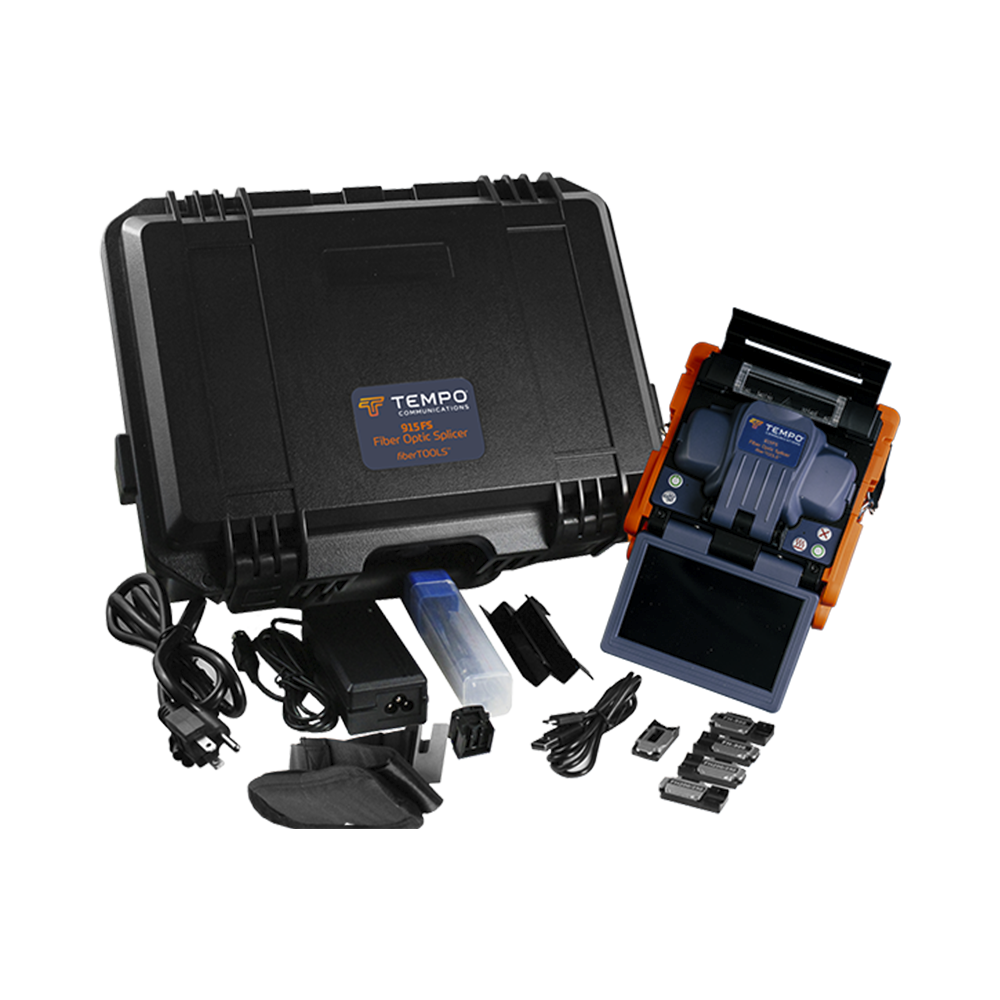Fusionadora de Fibra Óptica de Alineación Activa por Revestimiento con 4 Motores con Pérdida Típica (SM); 0.02 dB (MM); 0.04 dB) con Pantalla Touch / Capacitación Básica Virtual Gratuita