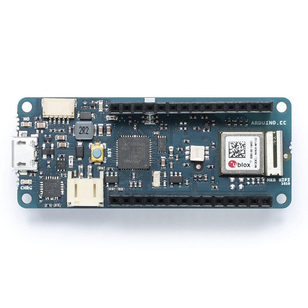 Placa de Desarrollo IoT / Arduino MKR WiFi 1010 / Procesador SAMD21 Cortex-M0+ 48 MHz / Módulo WiFi Nina W102 ESP32 / Bluetooth 5.0 BLE / Chip Criptográfico ATECC508 / Compatibilidad Arduino Cloud