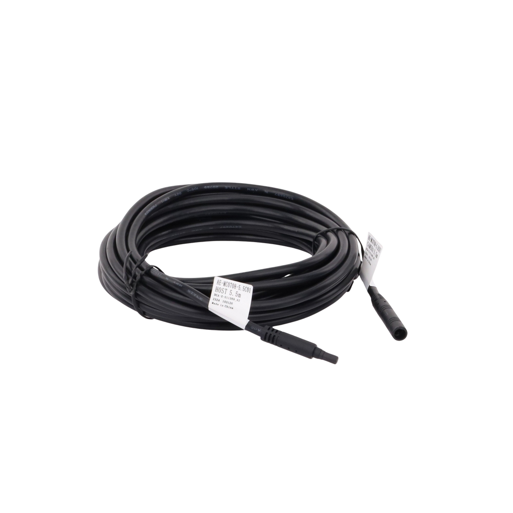 Cable Extensor de Vídeo y Audio de 6 Metros / Conector Tipo Aviación / Compatible con Dashcam AE-DI2032G40(B)