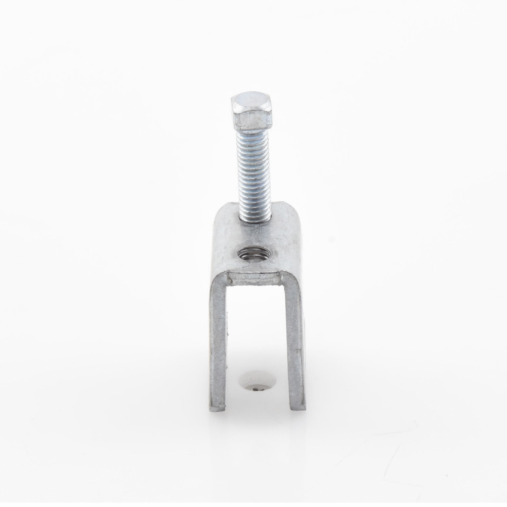 Mordaza Acero Fija barras de 3/4", para varilla roscada de 3/8".