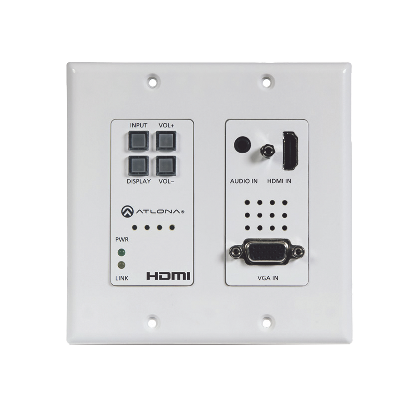 HDMI (2 INPUT) PLUS VGA SWITCHER ; CONTROL ; AND HDBASET OUTPUT (100 M) DECORA WAL
