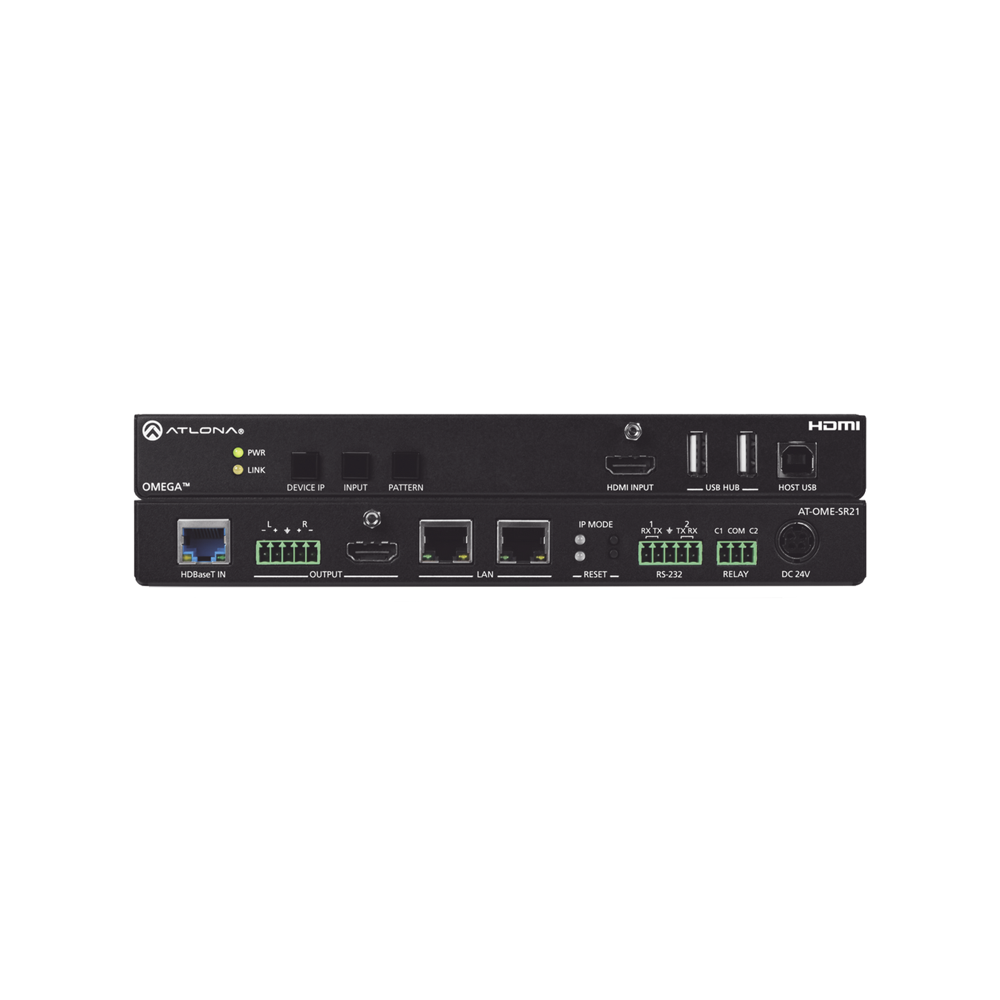 OMEGA 4K/UHD HDMI OVER HDBASET RECEIVER W/SCALER ; ETHERNET ; RS232 ; AUDIO OUTPUT ;