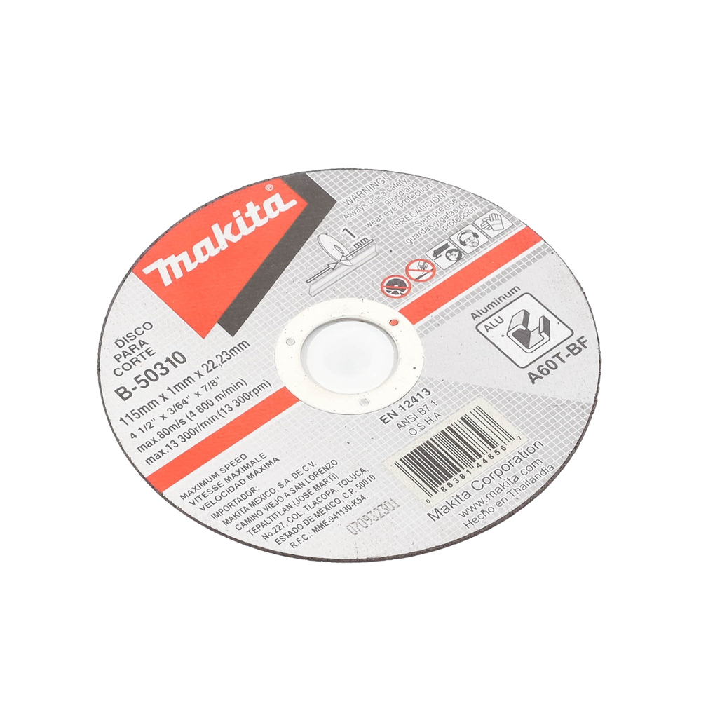 Disco de corte para Aluminio de 4 1/2"