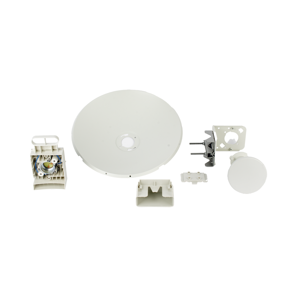 Antena direccional tipo plato de 25 dBi / Rango de frecuencia de 5.150 a 7.125 GHz / MIMO 2X2 / Para climas Hostiles IP67