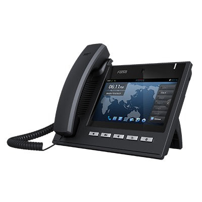 Teléfono IP Ejecutivo Para 6 Líneas SIP con Video Conferencia HD720, Pantalla Multi-Touch, Voz HD y Conferencia de 10 vías con Soporte Para PoE