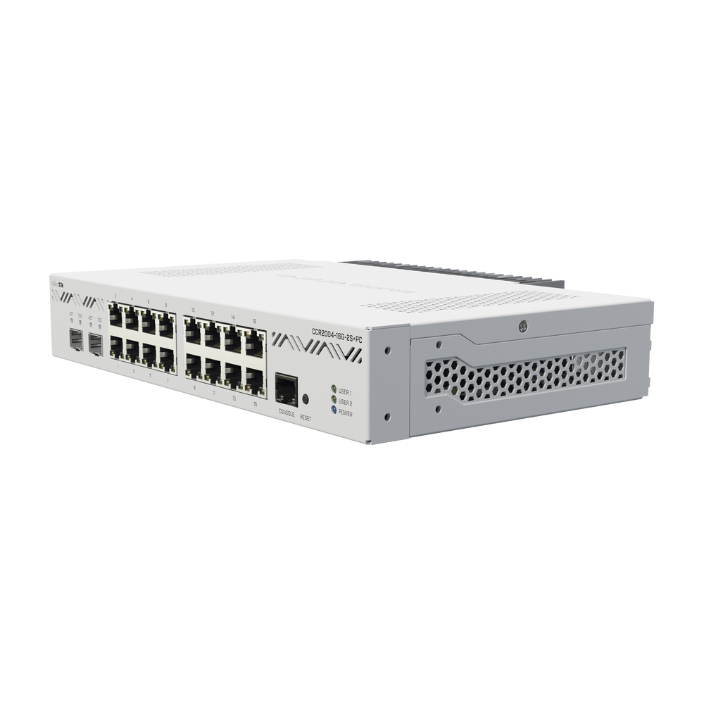 Cloud Core Router 2004-16G-2S+PC, con enfriamiento pasivo