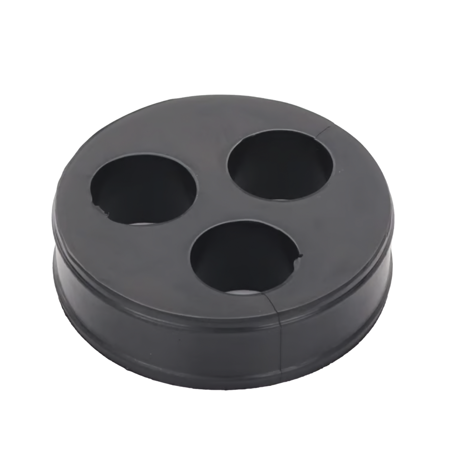 Inserto o Bota de Caucho de 4" Con Tres Orificios para Cable de 7/8 in
