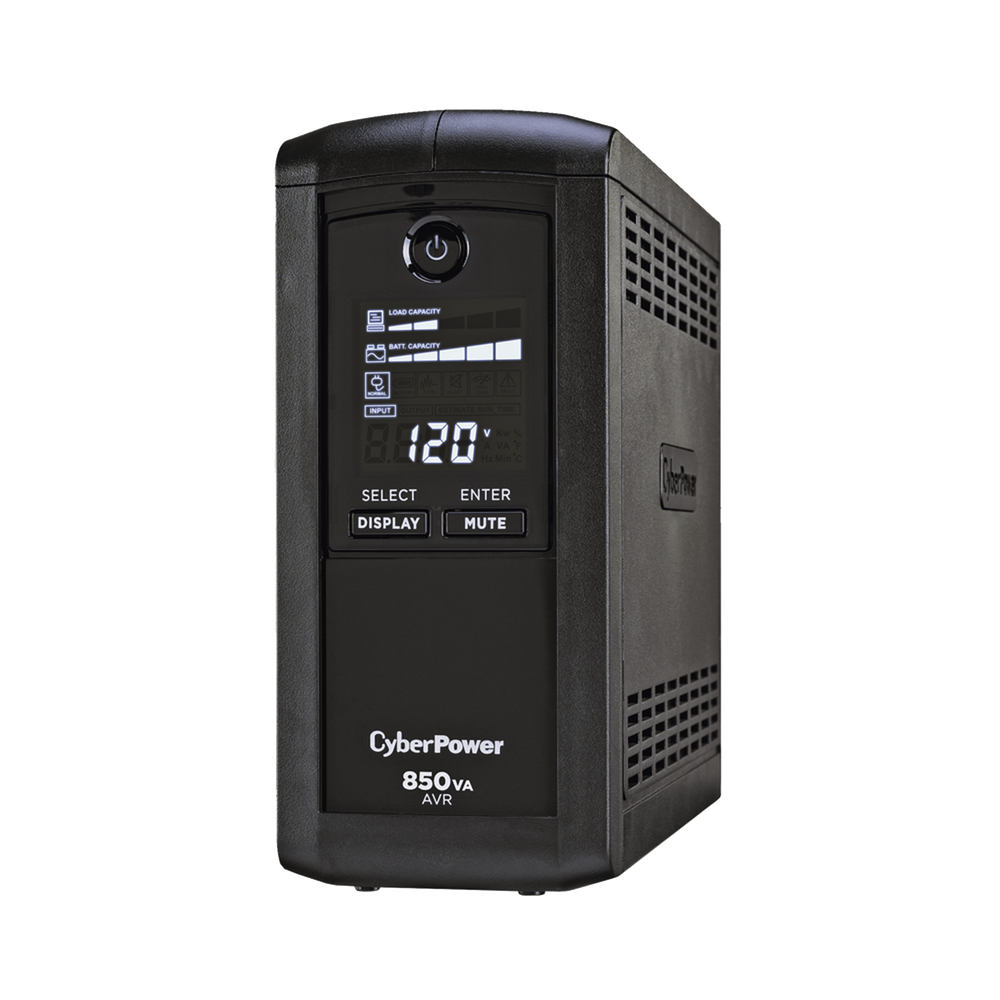 UPS de 850 VA/510 W, Topología Línea Interactiva, Entrada 120 Vca NEMA 5-15P, Tipo Mini Torre, Con 9 Tomas NEMA 5-15R
