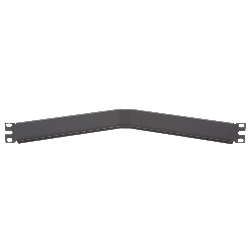 Tapa Ciega Para Rack Estándar de 19in, Angulado, de Acero, 1UR, Color Negro