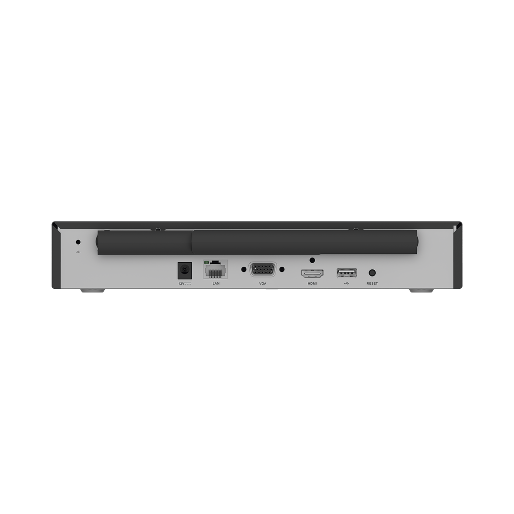 NVR Inalámbrico (WiFi) de 8 Canales IP / Admite Cámaras hasta 5 Megapixel (3K) / Salidas HDMI y VGA / H.265 / Almacenamiento Expandible hasta 8 TB