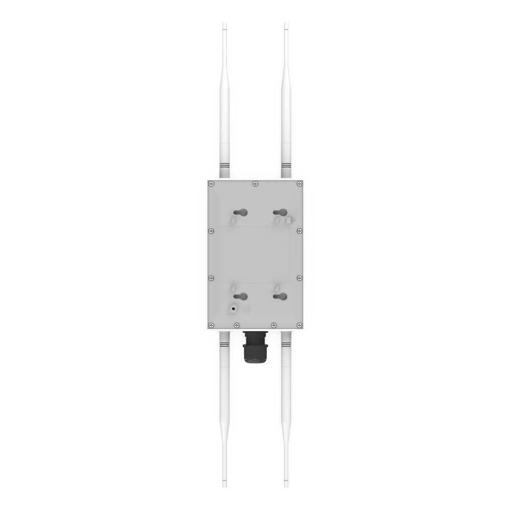 Punto de Acceso Súper WiFi 6 y PTMP para Exterior, Hasta 250 m de Cobertura, Doble Banda Simultanea, 574 Mbps en 2.4 GHz y 1.2 Gbps en 5GHz, 256 Usuarios Concurrentes por Banda, Administración en Nube Gratis con INSIGHTS