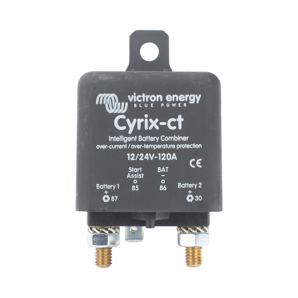 Cyrix-CT 12/24 V 120 A / Combinador Inteligente de Baterías en Vehículos y Embarcaciones