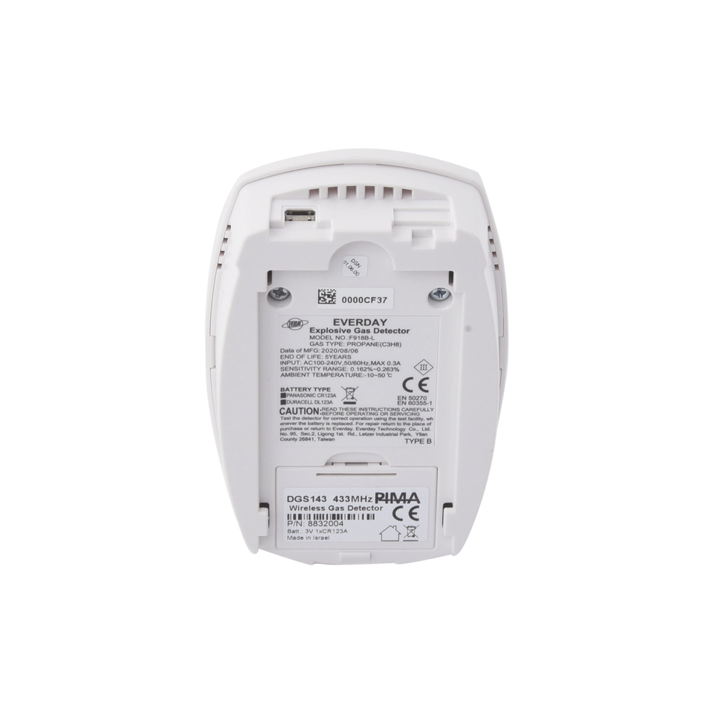 DETECTOR INALAMBRICO DE GAS SERIE FORCE