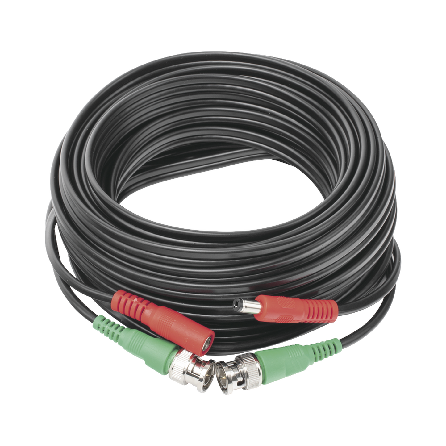 Cable coaxial ( BNC RG59 ) + Alimentación / SIAMÉS / 10 Metros / Aleación Cobre + Aluminio CCA / Para Cámaras 4K / Uso interior y exterior