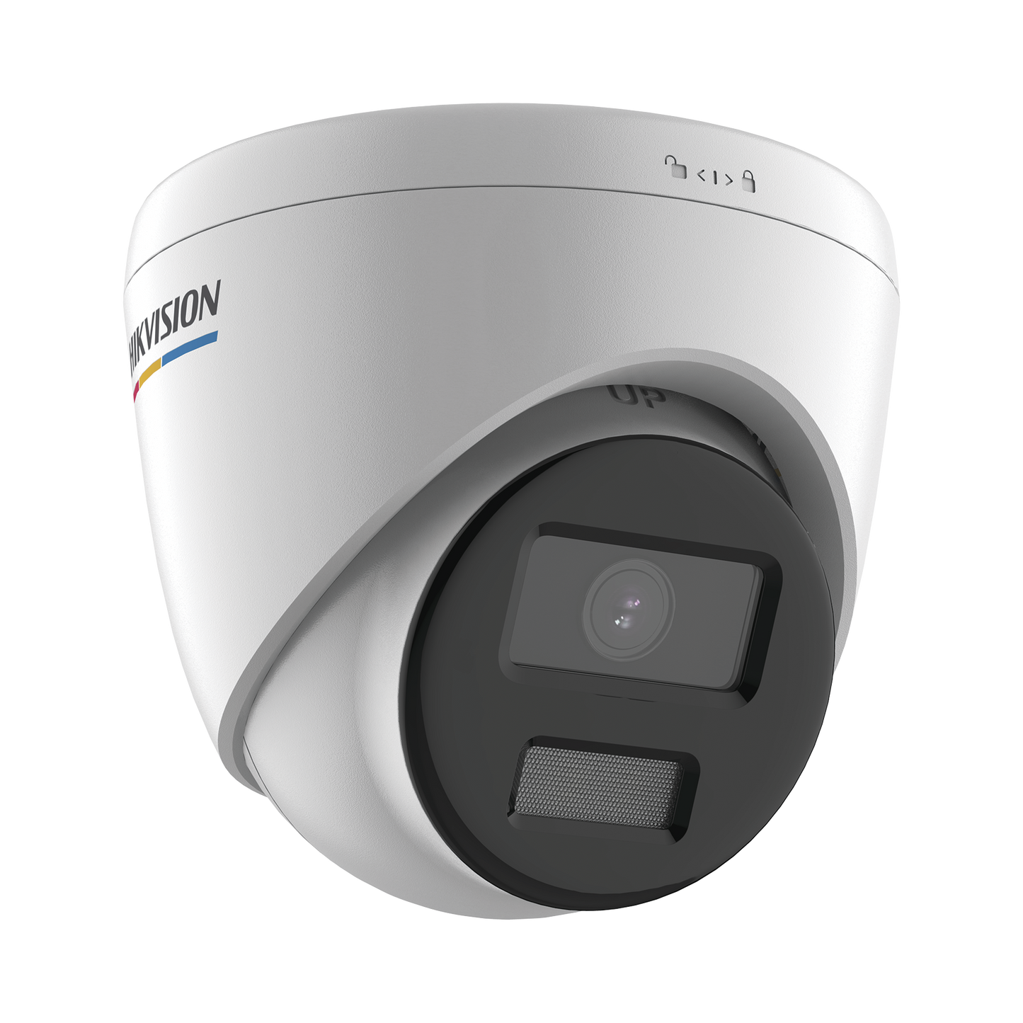 Turret IP 2 Megapixel / Imagen a Color 24/7 / PoE / Lente 2.8 mm / Luz Blanca 30 mts / Exterior IP67 / dWDR / ColorVu / H.265+ / ONVIF