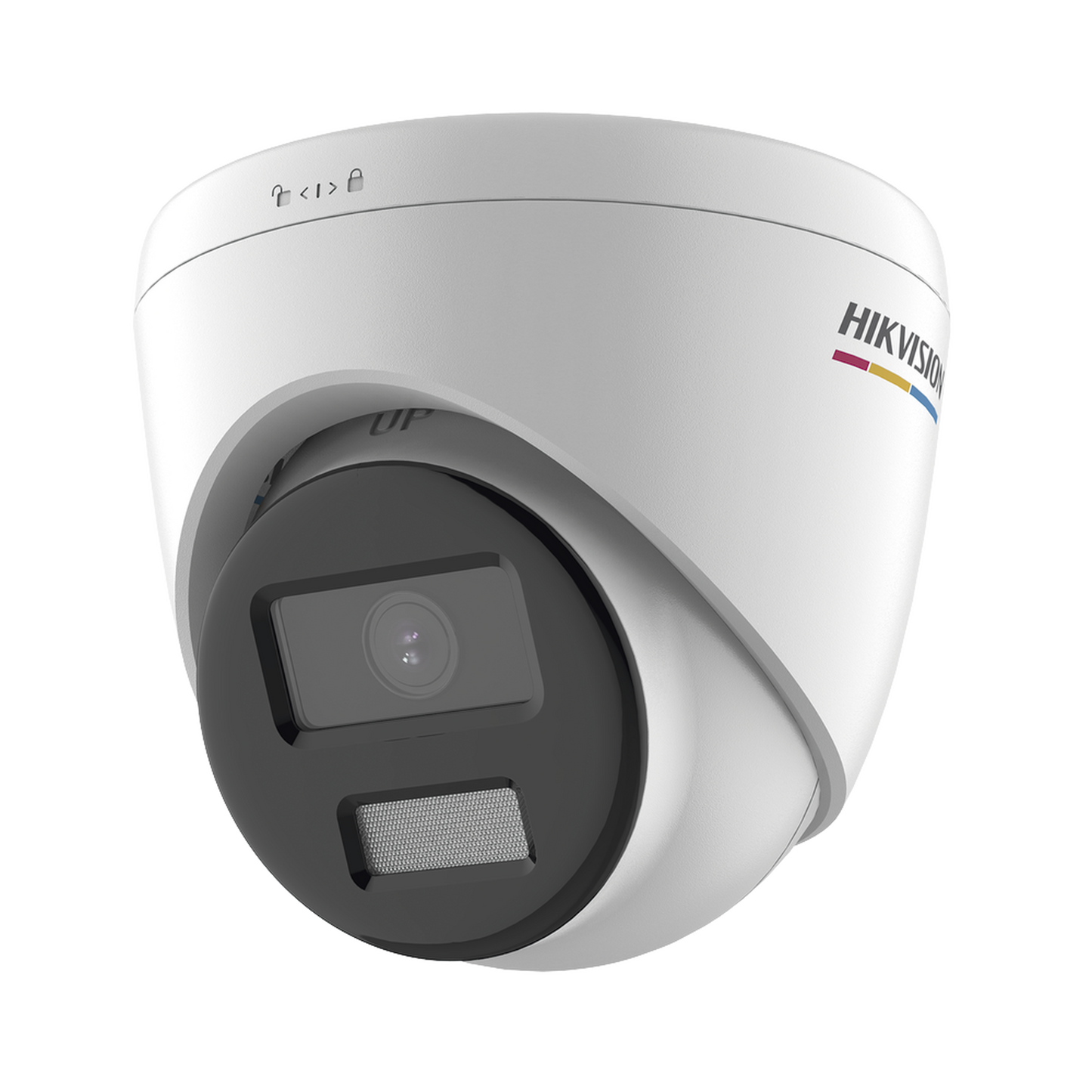 Turret IP 2 Megapixel / ACUSENSE Lite (Detección de Movimiento en Humanos y Vehículos) / Lente 2.8 mm / Luz Blanca 30 mts / Imagen a Color 24/7 / Exterior IP67 / WDR 120 dB / PoE / ONVIF