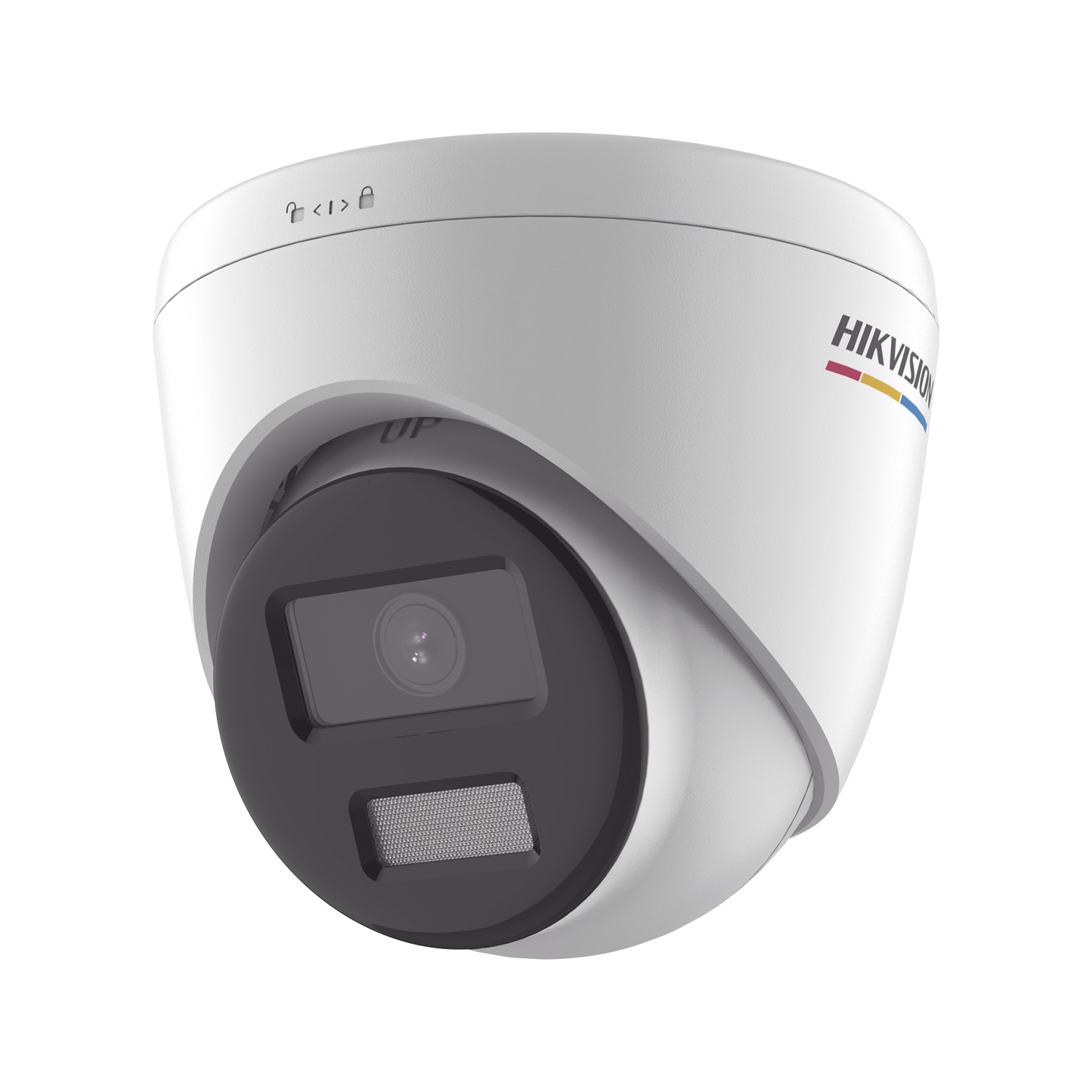 Turret IP 4 Megapixel / ACUSENSE Lite (Detección de Movimiento en Humanos y Vehículos) / Lente 2.8 mm / Luz Blanca 30 mts / Imagen a Color 24/7 / Exterior IP67 / WDR 120 dB / PoE / ONVIF