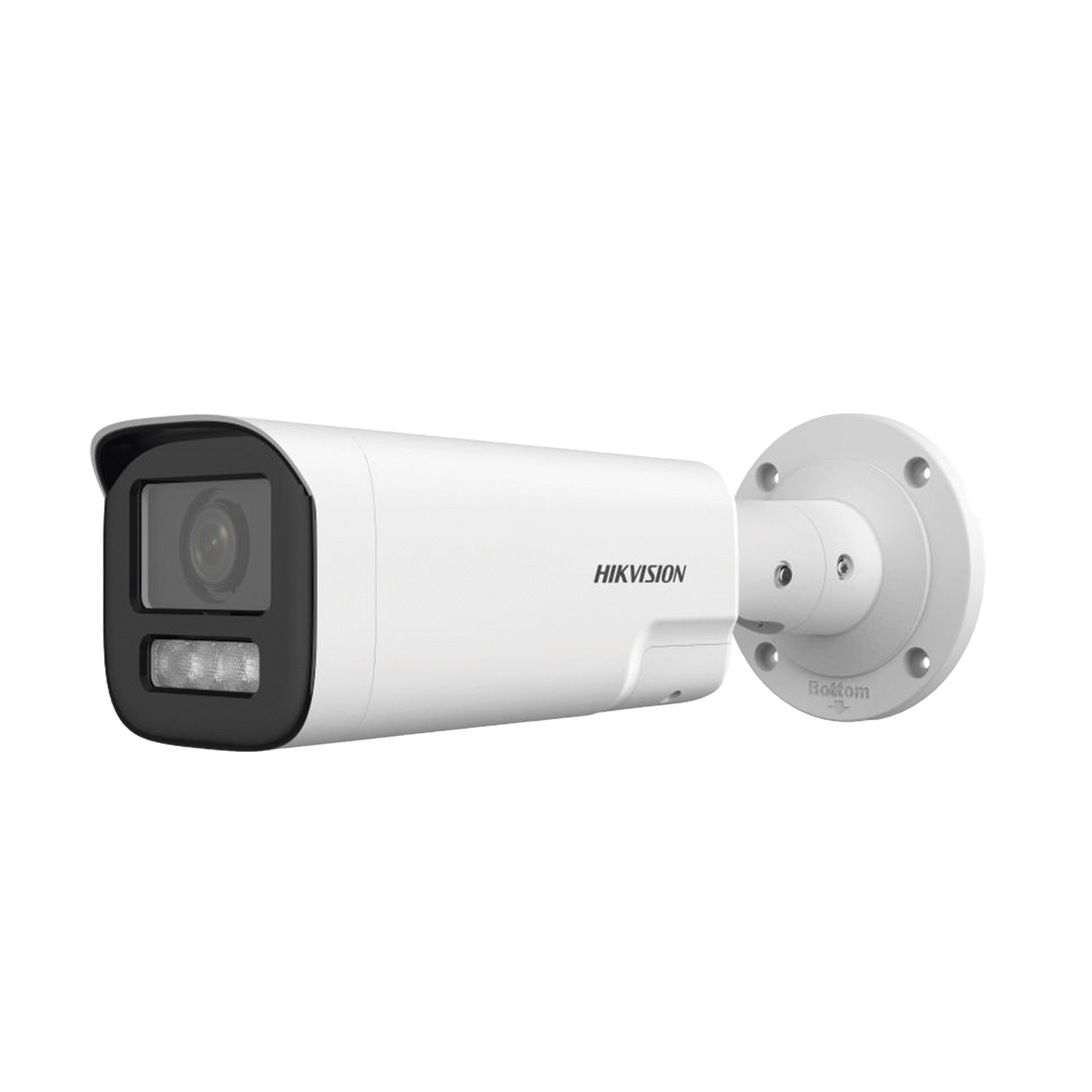 Bala IP 4 Megapíxel / Lente Mot. 2.8 a 12 mm / Dual Light (50 mts IR + 50 mts Luz Blanca) / ACUSENSE Lite / Audio de Dos Vías / Luz Intermitente y Alerta de Audio / Exterior IP67 / WDR 120 dB / PoE / ONVIF / Micro SD