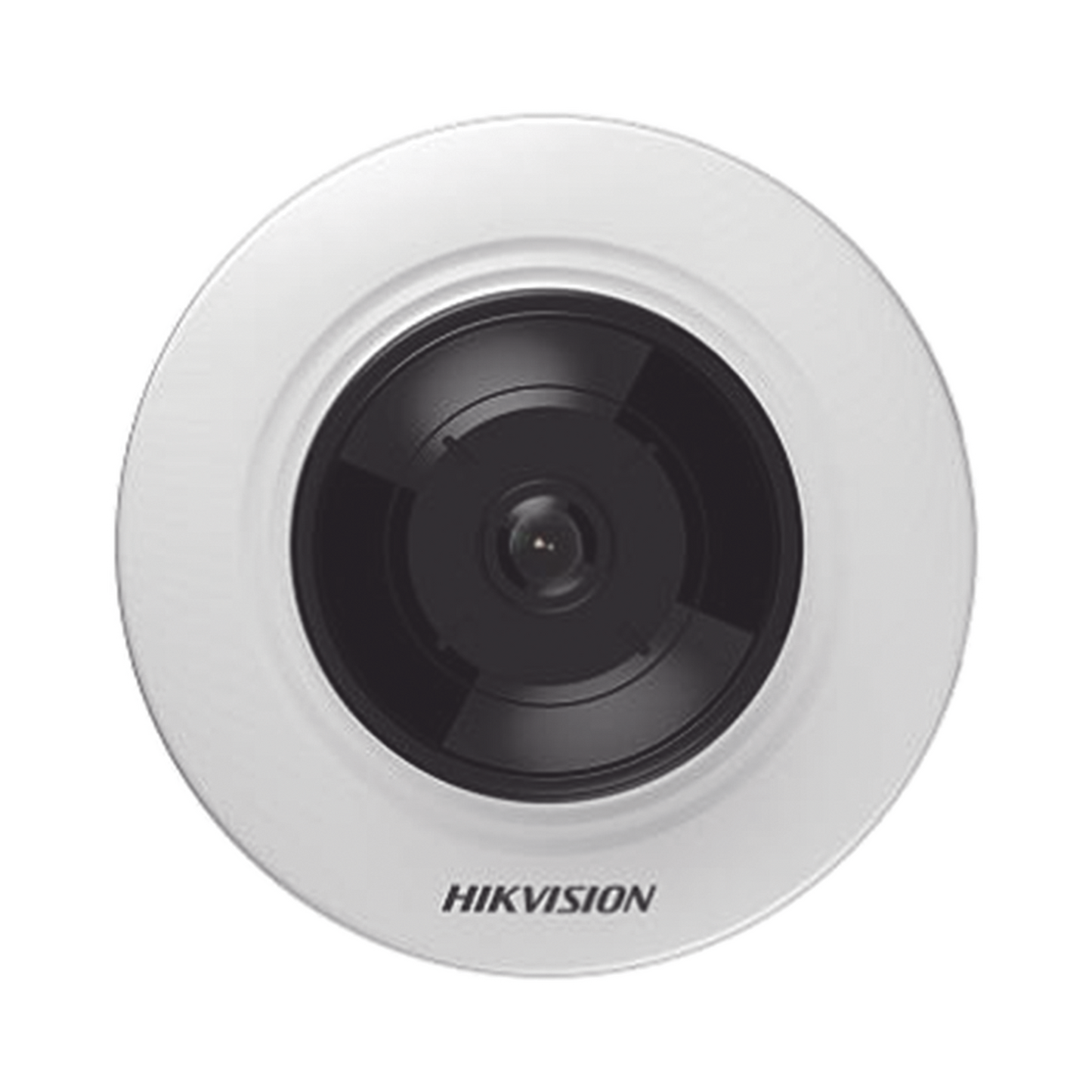 Mini Fisheye IP 3 Megapixel / Panorámica 180° - 360° / 8 mts IR / Uso en Interior / PoE / Múltiples Vistas por iVMS-4200 / Entrada y Salida Audio y Alarma