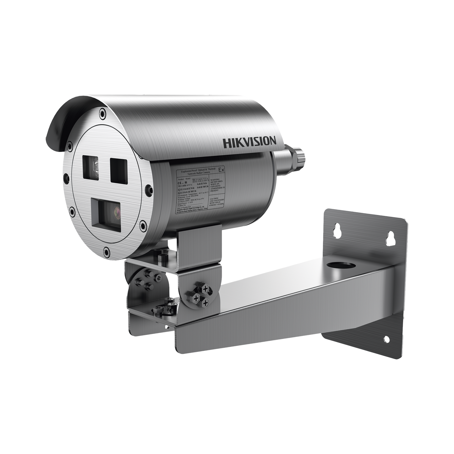 Bala IP Térmica Dual / Termico 15 mm (384 X 288) + Óptico 4 mm (4 MP) / Termométrica / Detección de Temperatura / IP68 / 30 mts IR / Antiexplosión / Anticorrosión