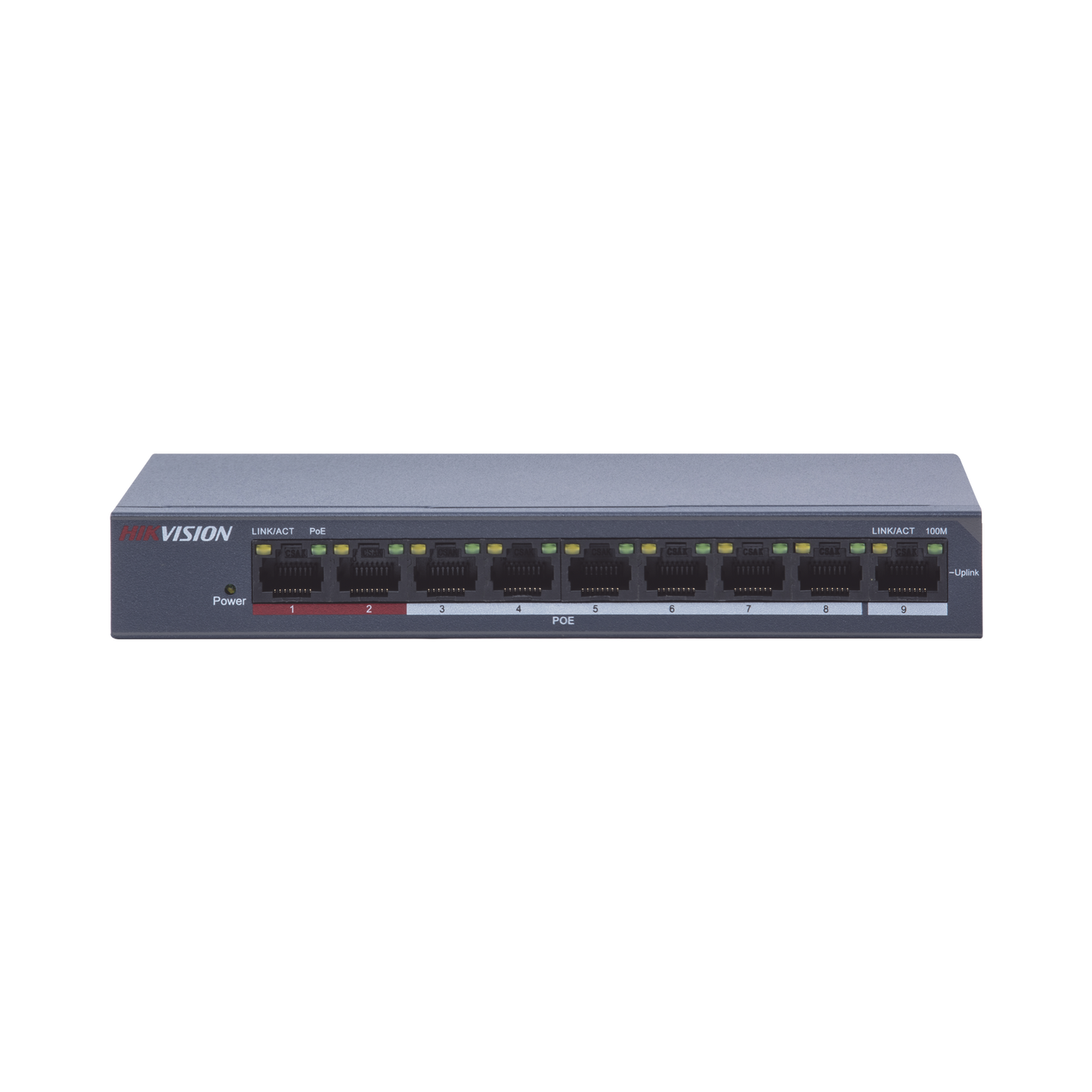 Switch PoE+ / 250 Metros PoE Larga Distancia / 8 Puertos 100 Mbps 802.3 af/at (30 W) + 1 Puerto Uplink 100 Mbps