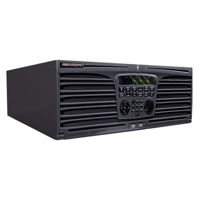 NVR 12 Megapixel (4K) / 32 Canales IP / Soporta Cámaras AcuSense / 16 Bahías de Disco Duro / 2 Tarjetas de Red / Soporta RAID con Hot Swap / HDMI en 4K / Soporta POS