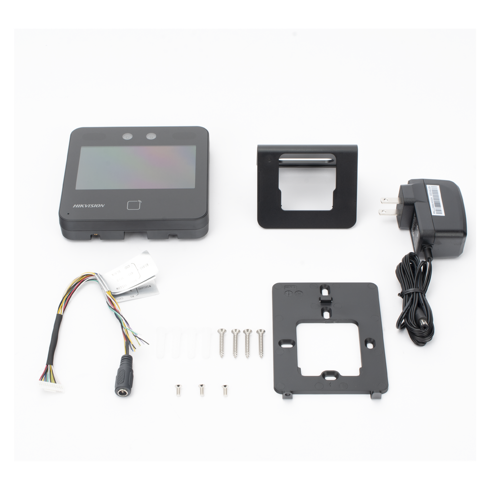 Terminal Min Moe WiFi / Touch de Reconocimiento Facial Ultra Rápido para ASISTENCIA y Control de ACCESO / 1500 Rostros y 3,000 tarjetas / Lee códigos QR / Videoportero / Detección de Cubrebocas / SIP Estandar / HIK-IA