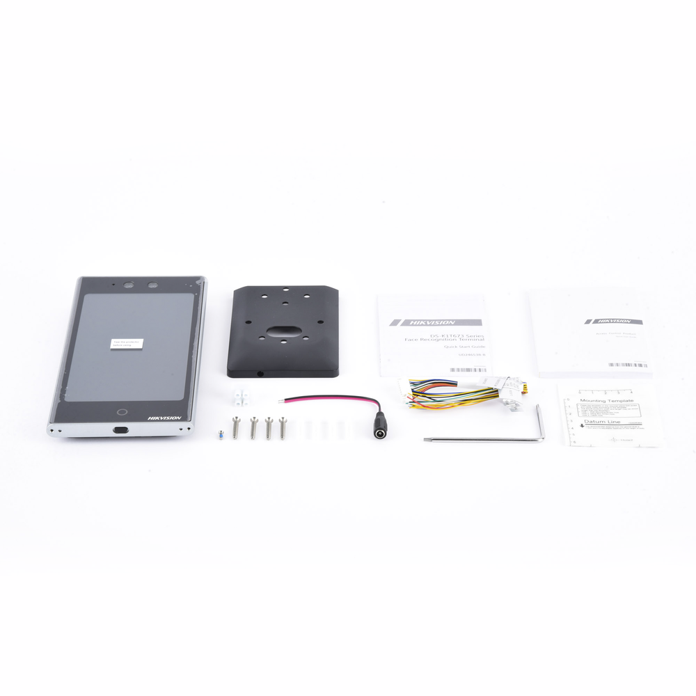 Terminal Facial WiFi con pantalla de 7" / Exterior IP65 / 10,000 Rostros y 50,000 Tarjetas / 10,000 Huellas (Módulo Opcional) / ISAPI / ISUP 5.0 / Codigos QR y Bluethooth / Intercom SIP Estandar / HIK-IA