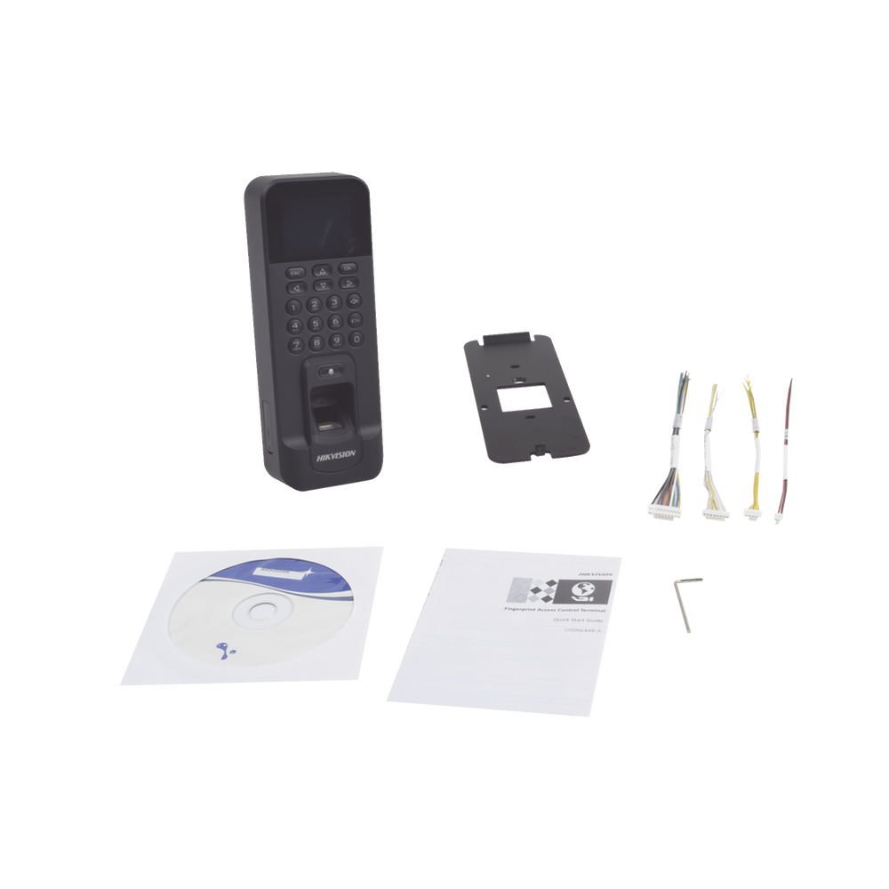 Biométrico WiFi de Acceso y Asistencia Compatible con APP Hik-Connect (P2P) / Soporta Biometrico Esclavo RS-485 / Lectura de Huella y Tarjetas EM / TCP/IP / 150,000 Eventos / Relevador para Chapa y Reportes de Asistencia