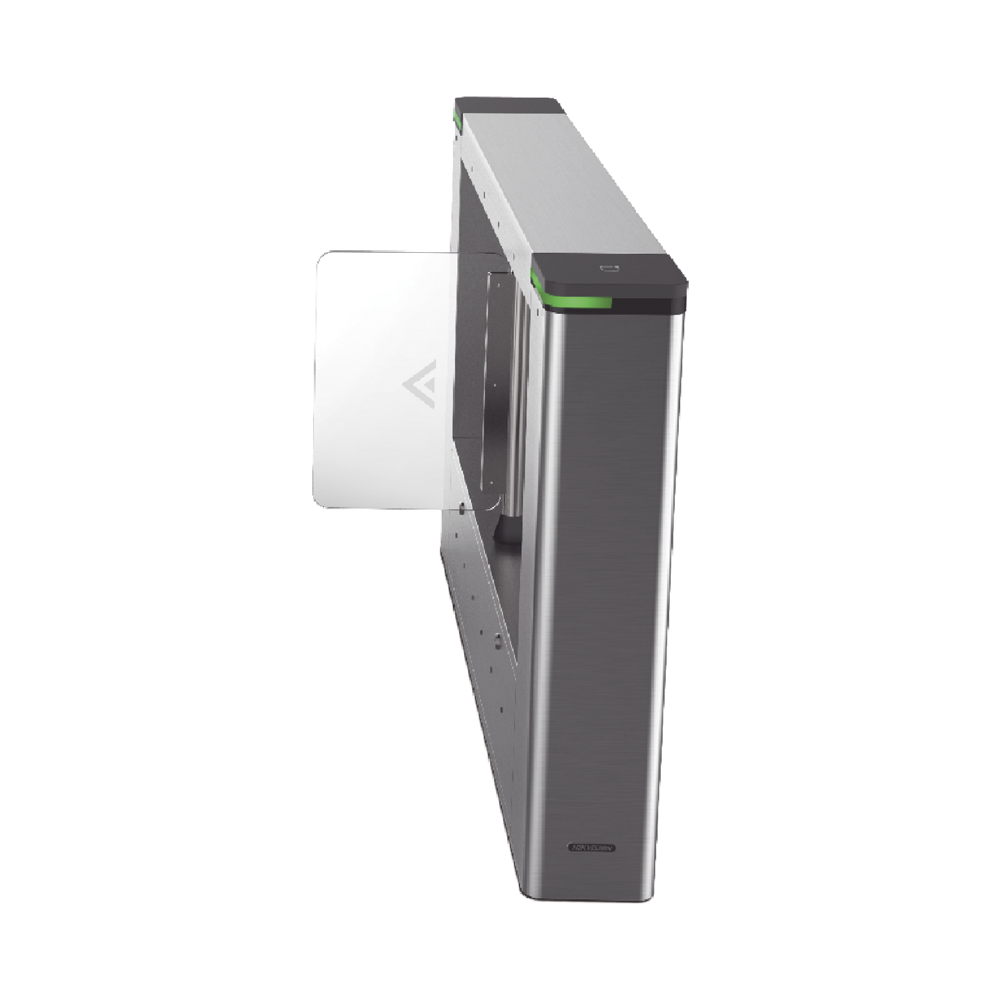 Torniquete Lado Derecho para ampliar carriles /Con 12 pares de detectores IR para validación de permisos/ Soporta Terminal de reconocimiento facial/ audio personalizable.