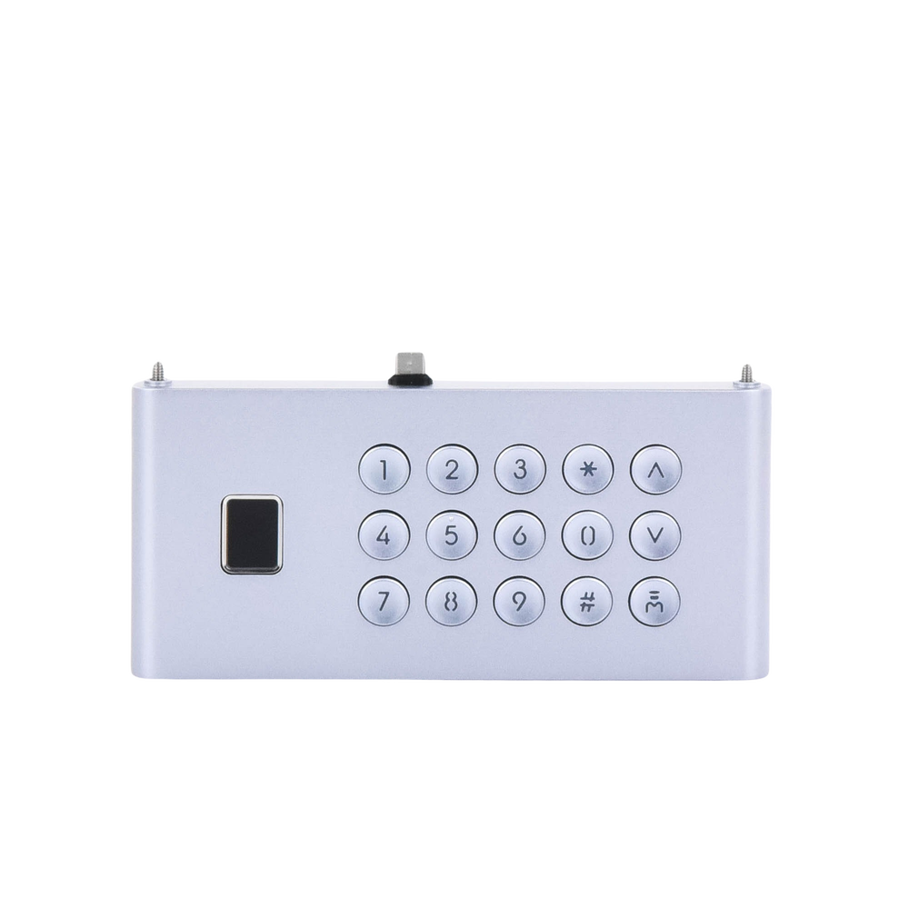 Módulo de Teclado y Huella Digital para Frente de Calle IP DS-KD9633-WBE6/ Conexión USB-C / 15 Botones / IP65 / IK07